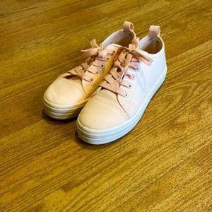 Pink sneakers